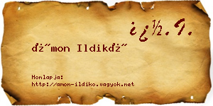 Ámon Ildikó névjegykártya