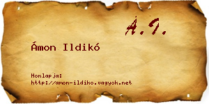 Ámon Ildikó névjegykártya